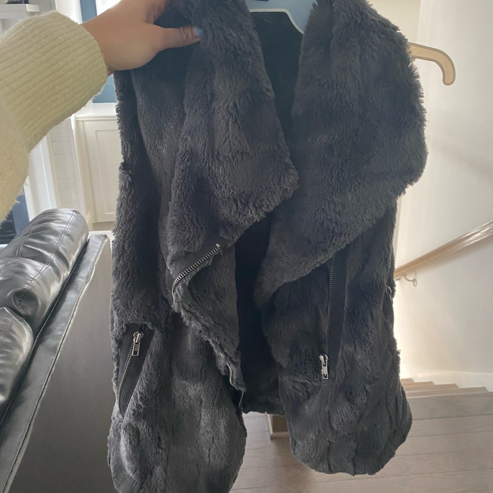 Gray Fur Vest